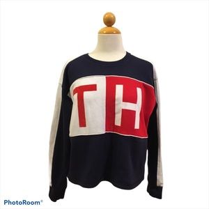 Tommy Hilfiger TH Cropped Sweater Top